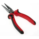 RS PRO Long Nose Plier, Needle Nose, Steel Chrome Finish, Ergonomic Handle, 160mm 875-5809