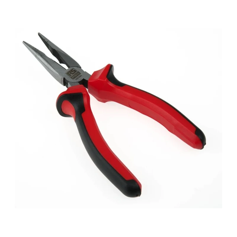 RS PRO Long Nose Plier, Needle Nose, Steel Chrome Finish, Ergonomic Handle, 160mm 875-5809
