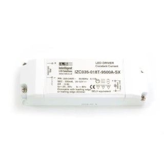 Intelligent LED Solutions 18W 1 Output Constant Current Dimmable LED Driver, 26V to 52V, 350mA IP20 