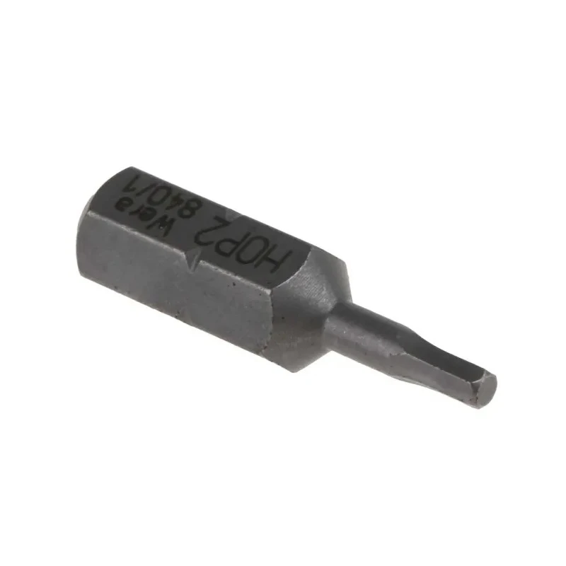 Wera Hex-Plus Screwdriver Bit 1/4 in Drive, 2 mm Tip, 25 mm Overall Length 05056305001