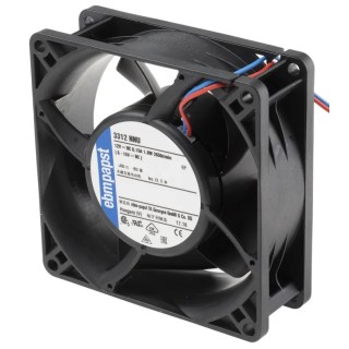 ebm-papst 3300 N - S-Panther Series Axial Fan 12V dc 1.8W 0.12A IP68 92mmx92mmx32mm 