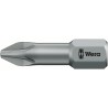 Wera Screwdriver Bit, 6.35 mm Tip, PZ3 Pozidriv Tip, Hex Drive, 25 mm Overall Length 05056825001