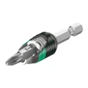 Wera Hex, Phillips, Pozidriv, Slotted, Torx Screwdriver Bit Set 1/4-Inch Drive, 61 Pieces 05057122001