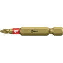 Wera Screwdriver Bit 1/4" Drive Size, PH1 Tip, Square Drive, Stainless Steel, 200 mm Overall Length 05059540001