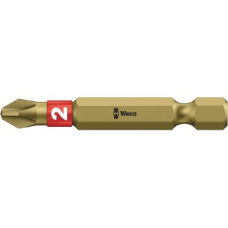 Wera Screwdriver Bit PH2 Size, 50 mm Drive, 1 Piece 05059542001