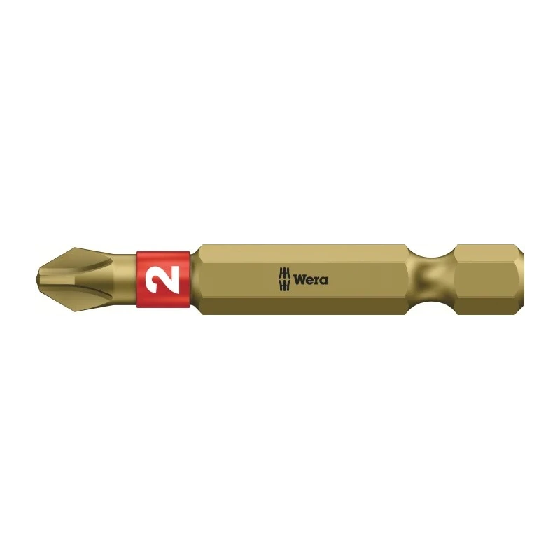 Wera Screwdriver Bit PH2 Size, 50 mm Drive, 1 Piece 05059542001