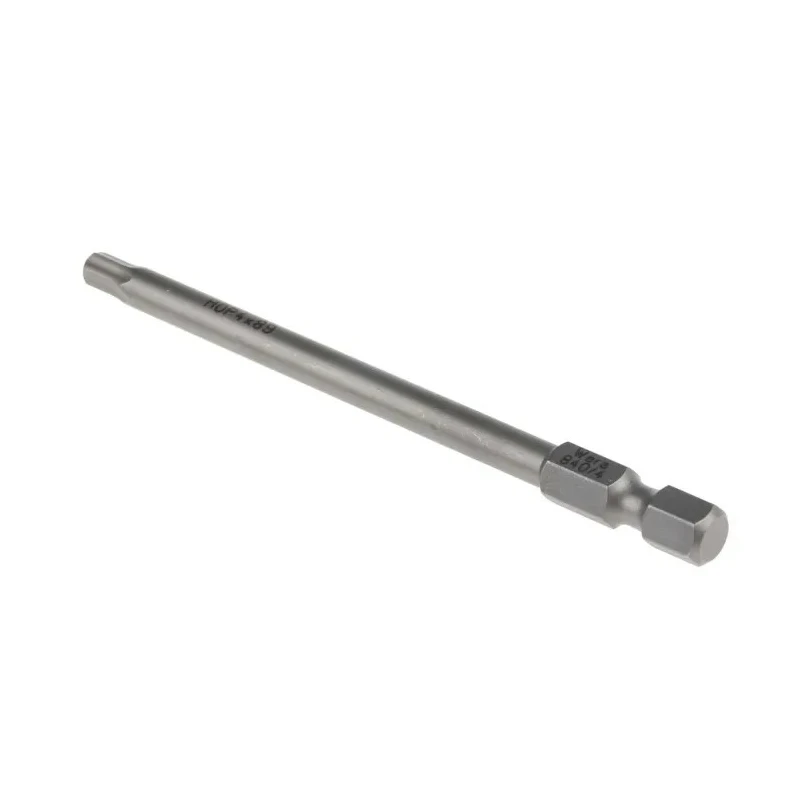 Wera Hex Screwdriver Bit 4 mm Size, 1/4 in Hex Drive, 89 mm Overall Length 05059631001
