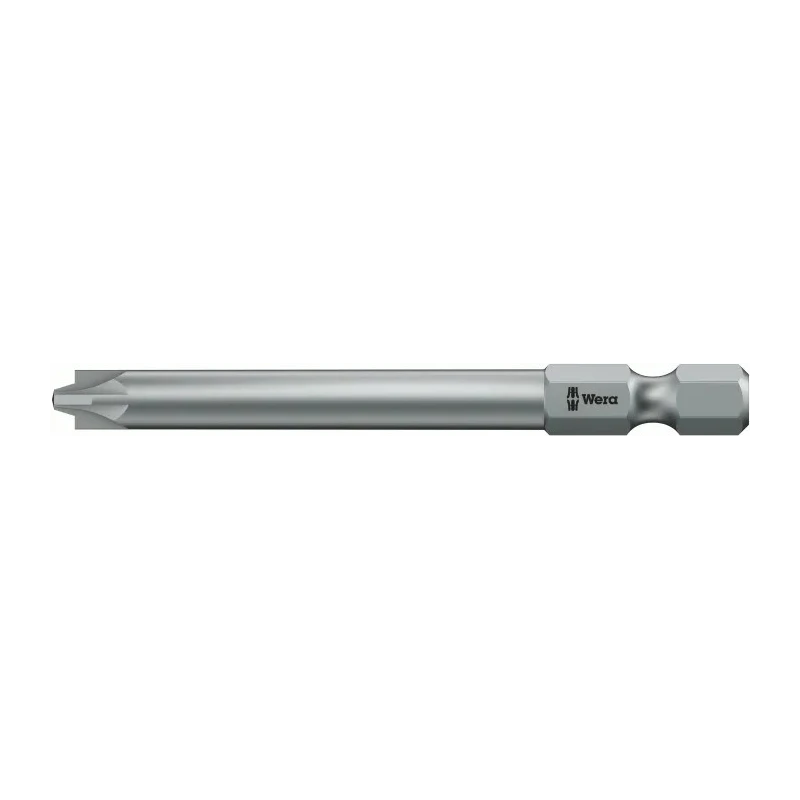 Wera Screwdriver Bit PZ1 Tip Hex Drive Stainless Steel 1-Piece 05059896001