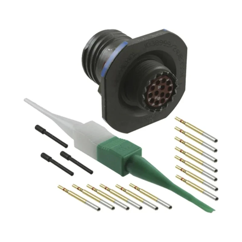 Amphenol Limited D38999 Straight 13 Way MIL Spec Circular Connector Female Green Shell Size 11 Quick D38999/24WB35SN