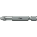 Wera Screwdriver Bit, 1/4 in Hex Drive, PH2 Tip Stainless Steel Chrome Plated 05059810001