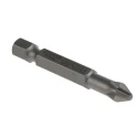 Wera Screwdriver Bit, 1/4 in Hex Drive, PH2 Tip Stainless Steel Chrome Plated 05059810001