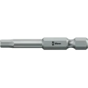 Wera Hex Screwdriver Bit, 4 mm Tip, 1/4 in Drive, Hex Drive, 152 mm Overall Length 05059634001
