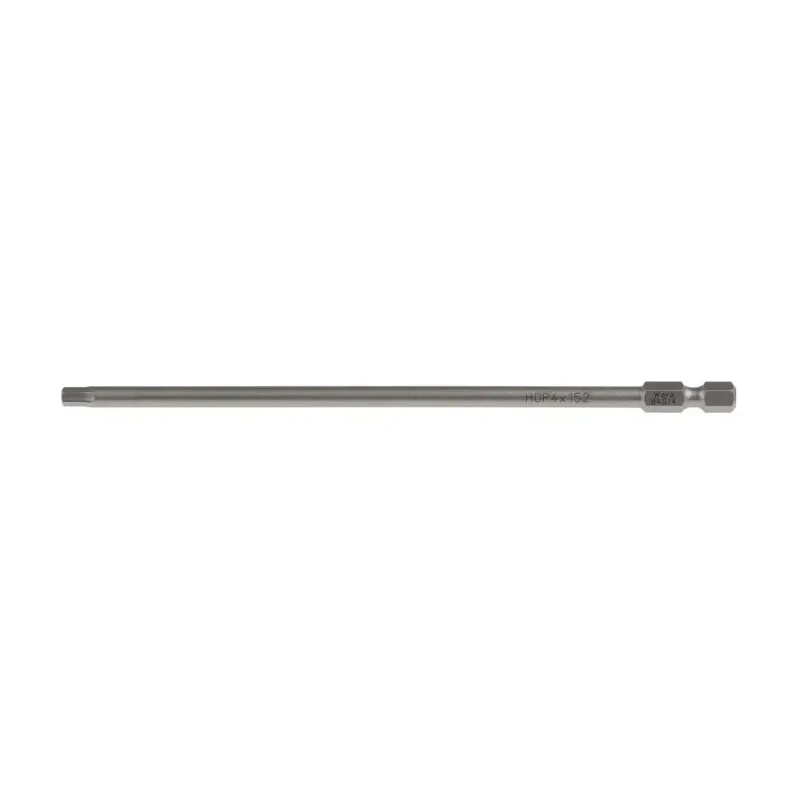 Wera Hex Screwdriver Bit, 4 mm Tip, 1/4 in Drive, Hex Drive, 152 mm Overall Length 05059634001