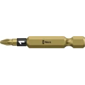 Wera Screwdriver Bit 1/4 in Tip, Pozidriv PZ1, Hex Drive, 50 mm Overall Length 05059910001