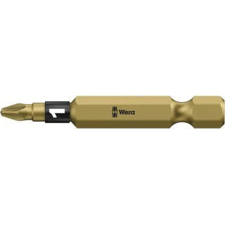 Wera Screwdriver Bit 1/4 in Tip, Pozidriv PZ1, Hex Drive, 50 mm Overall Length 05059910001