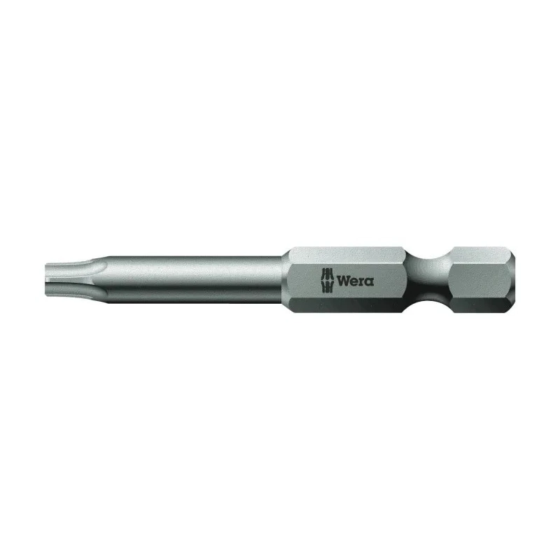 Wera Screwdriver Bit 6.35 mm Tip T15 Tip Hex Drive 50 mm Overall 05060133001