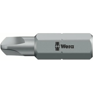 Wera Tri-Wing Screwdriver Bit 0.25 mm Tip, TW4 Tip, Hex Drive, Stainless Steel, Chrome Plated 05136392001
