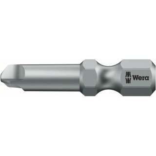 Wera Screwdriver Bit Tri-Wing TW8 Size, 0.31 mm Hex Drive, Plastic and Stainless Steel 066794