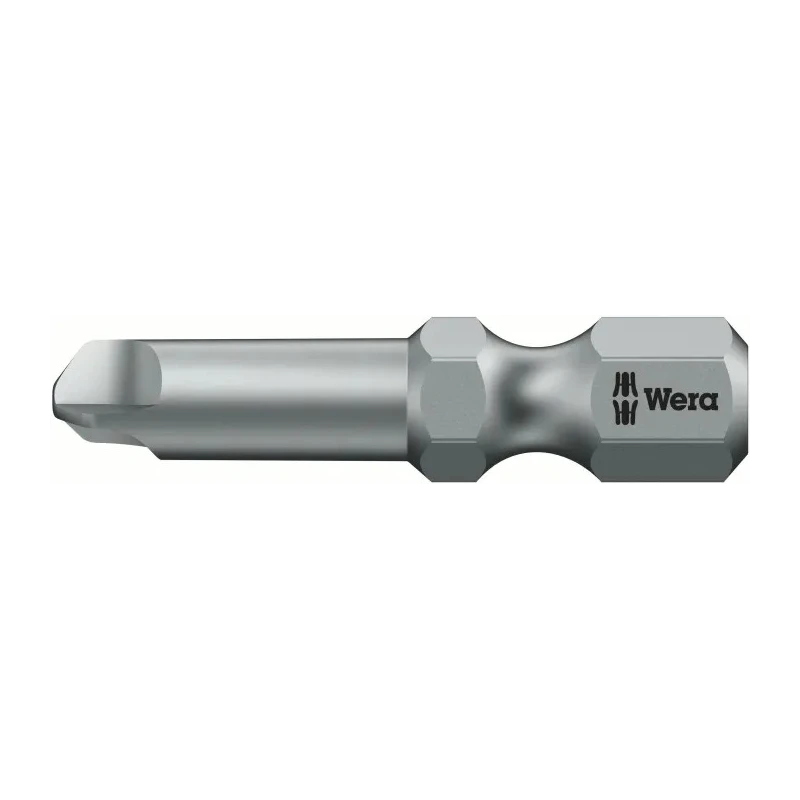 Wera Screwdriver Bit Tri-Wing TW8 Size, 0.31 mm Hex Drive, Plastic and Stainless Steel 066794