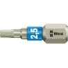 Wera Hex Screwdriver Bit Stainless Steel 2.5 mm Tip, 1/4 in Drive, 25mm Overall Length 05071072001