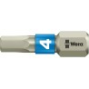Wera Hex Screwdriver Bit, 6.35 mm Drive Size, 4 mm Tip, Hex Drive Type, 25 mm Overall Length 05071074001