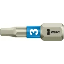 Wera Hex Stainless Steel Screwdriver Bit, 3 mm Size, 6.35 mm Hex Drive, 25 mm Length 05071073001
