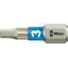 Wera Hex Stainless Steel Screwdriver Bit, 3 mm Size, 6.35 mm Hex Drive, 25 mm Length 05071073001