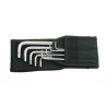 Wera 9 Piece L Imperial Hex Key Set Stainless Steel Chrome Finish Hex Size 7/64 to 3/8 in 05022721001