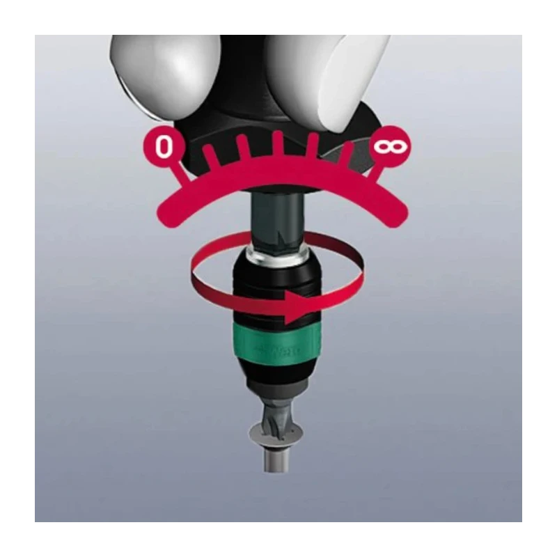 Wera Pre-Settable Torque Screwdriver, 0.3 To 1.2 Nm, 1/4 in Drive ESD Safe, ±6 % Accuracy 05074715001