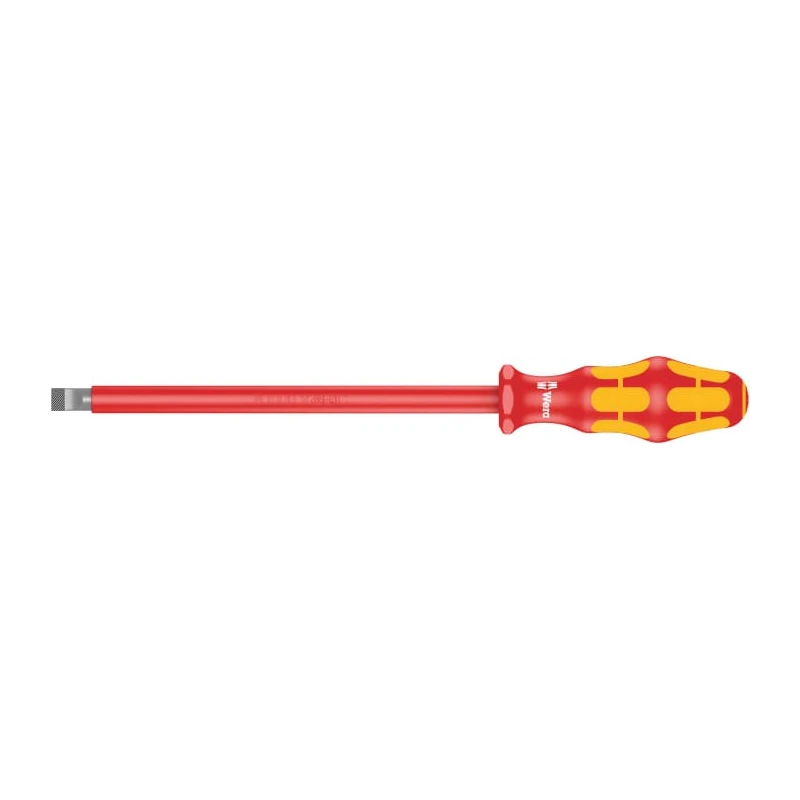 Wera Insulated Screwdriver 200 mm Blade VDE/1000V Approved, 112 mm Overall 05006140001