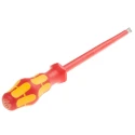Wera Insulated Screwdriver 200 mm Blade VDE/1000V Approved, 112 mm Overall 05006140001