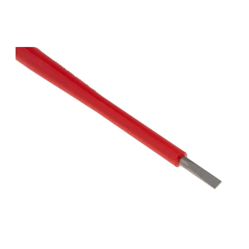 Wera Insulated Screwdriver, 100 mm Blade, 3 mm Flat Tip, Hardwearing Plastic Handle, VDE/1000V Approved, 181 mm 05006105001