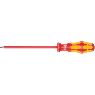 Wera Insulated Screwdriver PH1 Tip 150 mm Blade VDE 1000V Approved 248 mm Overall 05006153001