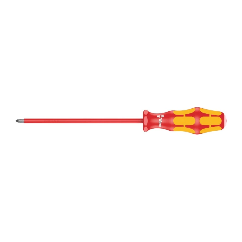 Wera Insulated Screwdriver PH1 Tip 150 mm Blade VDE 1000V Approved 248 mm Overall 05006153001