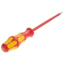 Wera Insulated Screwdriver PZ1 Tip 150 mm Blade VDE 1000V Approved Hardwearing Plastic Handle Chrome Plated 05006163001