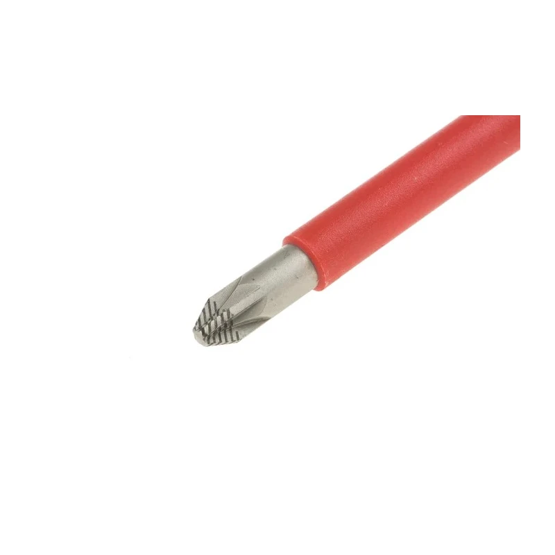 Wera Insulated Screwdriver with PZ2 Tip, 200 mm Blade Length, Stainless Steel Chrome Plated Blade, VDE/1000V 05006165001