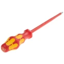 Wera Insulated Screwdriver with PZ2 Tip, 200 mm Blade Length, Stainless Steel Chrome Plated Blade, VDE/1000V 05006165001
