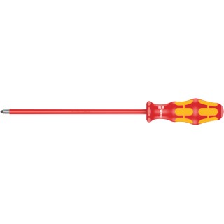 Wera Insulated Screwdriver PH2 Tip 200 mm Blade VDE 1000V Approved 305 mm Overall 05006159001