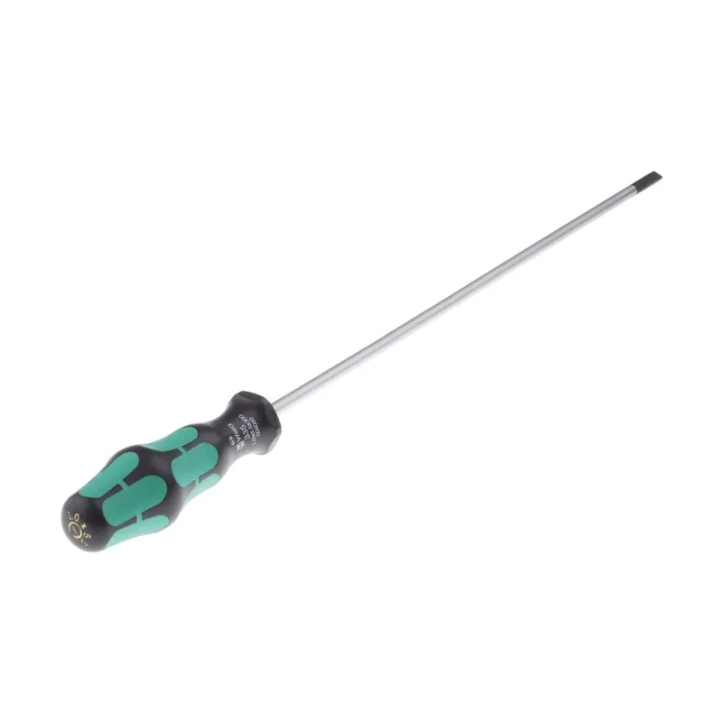 Wera Slotted Standard Screwdriver, 5.5 mm Tip, 300 mm Blade, 398 mm Overall Length 05008060001