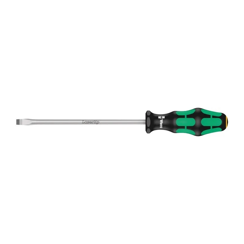 Wera Slotted Screwdriver 175 mm Blade, 287 mm Overall, Insulated Handle, Chrome Plated Stainless Steel Blade 05007640001
