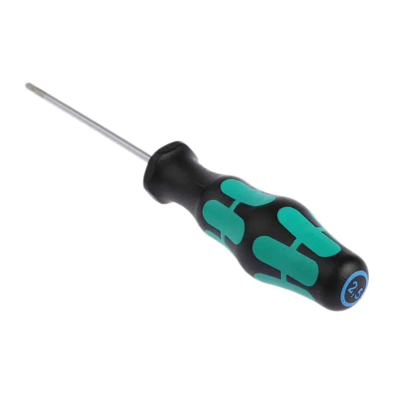 Wera Standard Hexagon Screwdriver 2.5 mm Tip, 156 mm Overall Length 05023107001