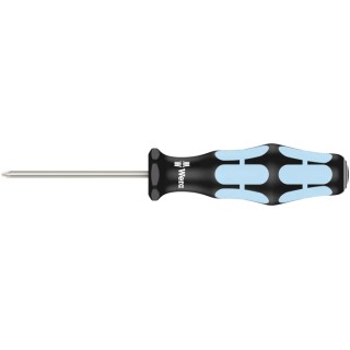 Wera Standard Screwdriver with PZ0 Tip, 60 mm Blade Length, 141 mm Overall Length, Stainless Steel Blade 05032030001