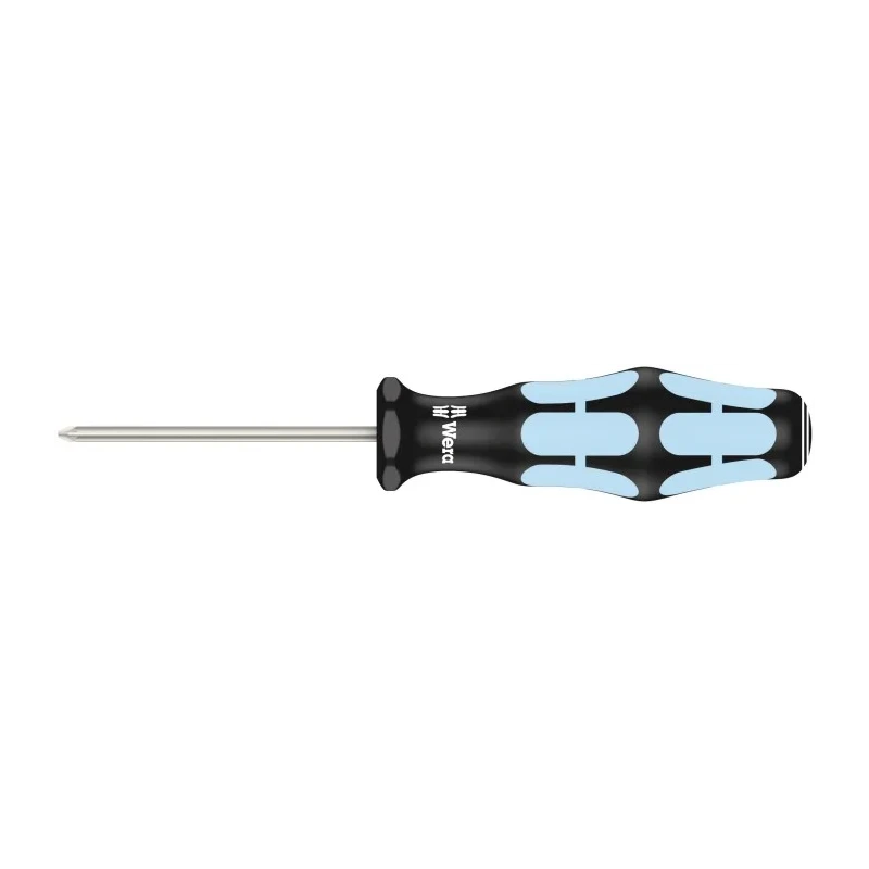 Wera Standard Screwdriver with PZ0 Tip, 60 mm Blade Length, 141 mm Overall Length, Stainless Steel Blade 05032030001