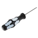 Wera Standard Screwdriver with PZ0 Tip, 60 mm Blade Length, 141 mm Overall Length, Stainless Steel Blade 05032030001