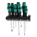 Wera Phillips, Pozidriv, Slotted, Torx Standard Screwdriver Set 14-Piece 05105630001