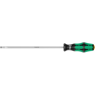 Wera Slotted Screwdriver with 200 mm Blade and 298 mm Overall Length, Insulated Chrome Plated Stainless Steel 05110008001