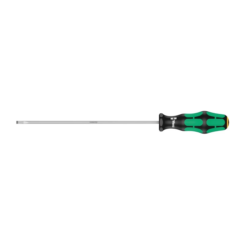 Wera Slotted Screwdriver 200 mm Blade 298 mm Overall Insulated Multi-Component Kraftform Plus Handle 05110006001