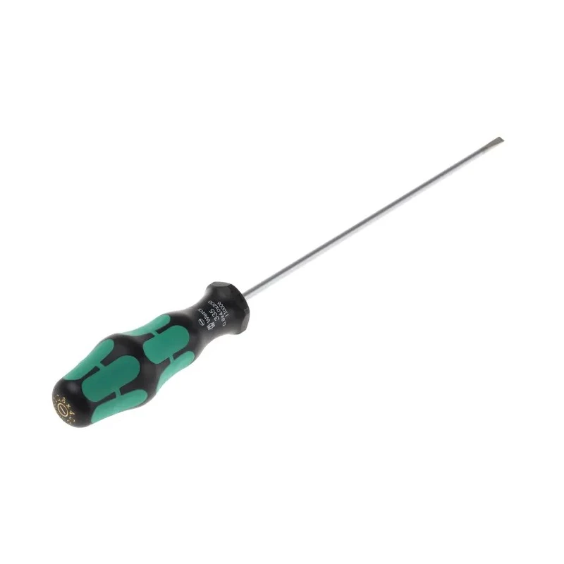 Wera Slotted Screwdriver 200 mm Blade 298 mm Overall Insulated Multi-Component Kraftform Plus Handle 05110006001
