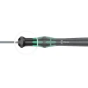 Wera Precision Screwdriver 1.5 mm Tip, 60 mm Chrome Plated Stainless Steel Blade, 157 mm Overall Length 05118066001