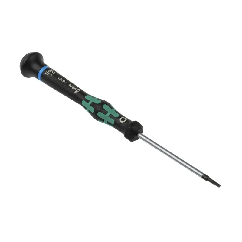 Wera Precision Screwdriver 1.5 mm Tip, 60 mm Chrome Plated Stainless Steel Blade, 157 mm Overall Length 05118066001